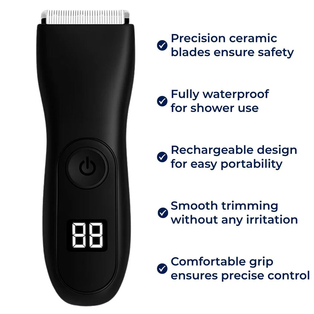 Waterproof – Ceramic Blade – Painless Cordless Grooming for Men – Smooth Results, No Nicks or Irritation