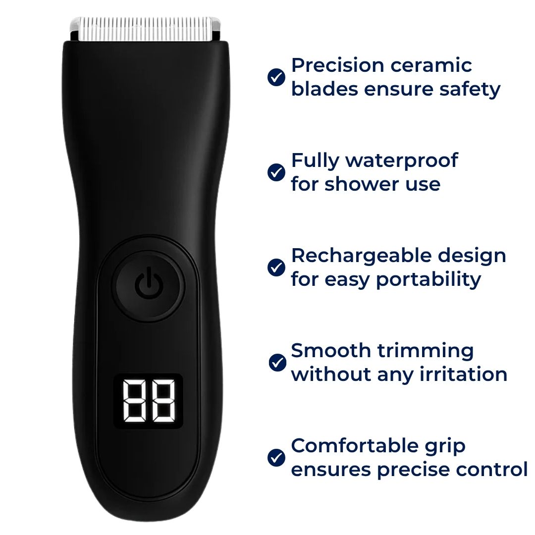 Waterproof – Ceramic Blade – Painless Cordless Grooming for Men – Smooth Results, No Nicks or Irritation