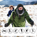 Ski mask with Sherpa hood