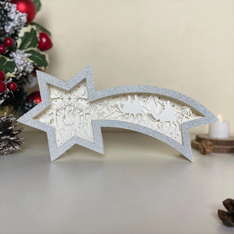 LED Wood Christmas Star Light