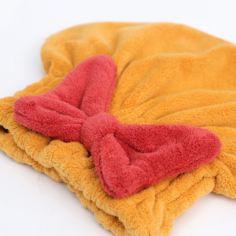 Super absorbent hair towel wrap