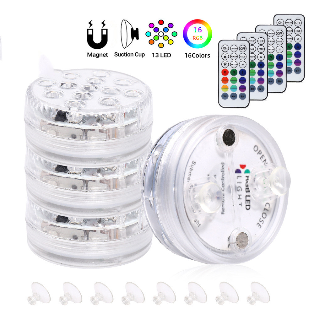 Underwater LED light with remote control – RGB multicolor pool lighting for bathrooms and ponds