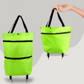2-in-1 Foldable Shopping Bag with Wheels