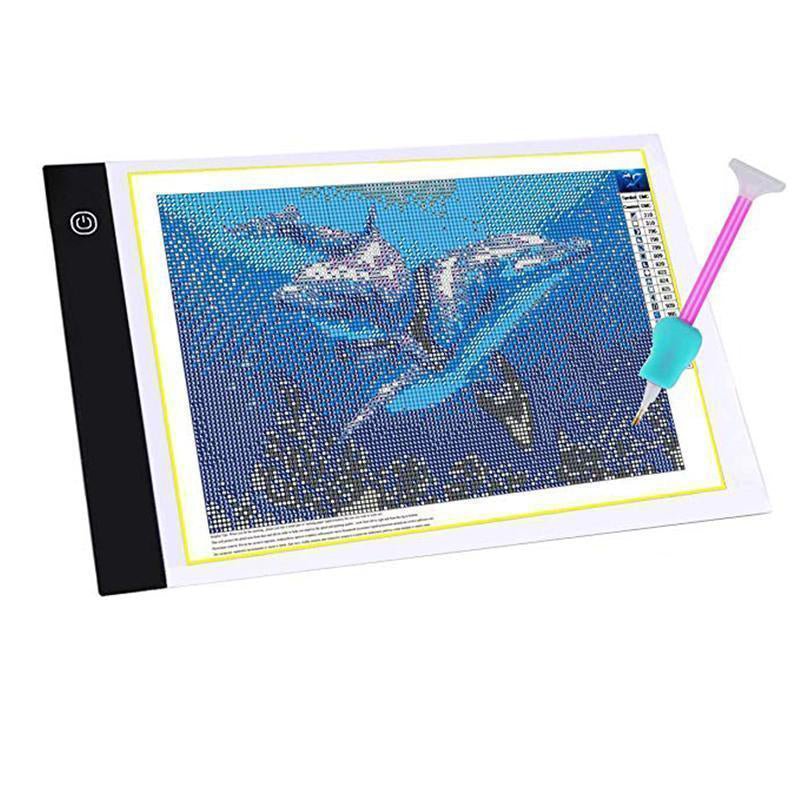 Drawing board with LED light