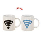 Wi-Fi Signal Magic Heat Sensitive Color Changing Ceramic Coffee Mug