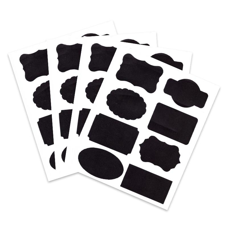 Reusable chalk labeling set