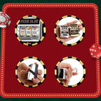Keychain designed as a slot machine