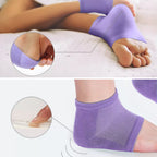Moisturising Gel Lining – Cushioned Open-Toe – Softens Cracked Heels Overnight – For Foot Relief Comfort