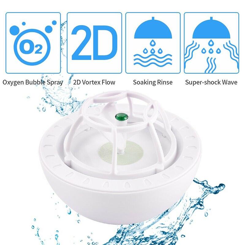 Ultrasonic Portable Dishwasher And Laundry Piece