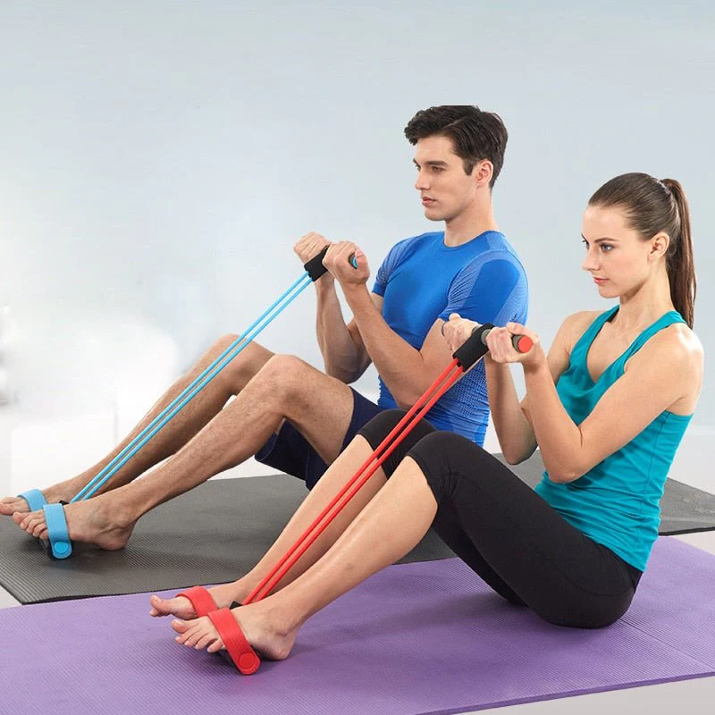 Multifunctional Pedal Resistance Elastic Sit-up Bands Pedal Exerciser Sit-up Pull Rope