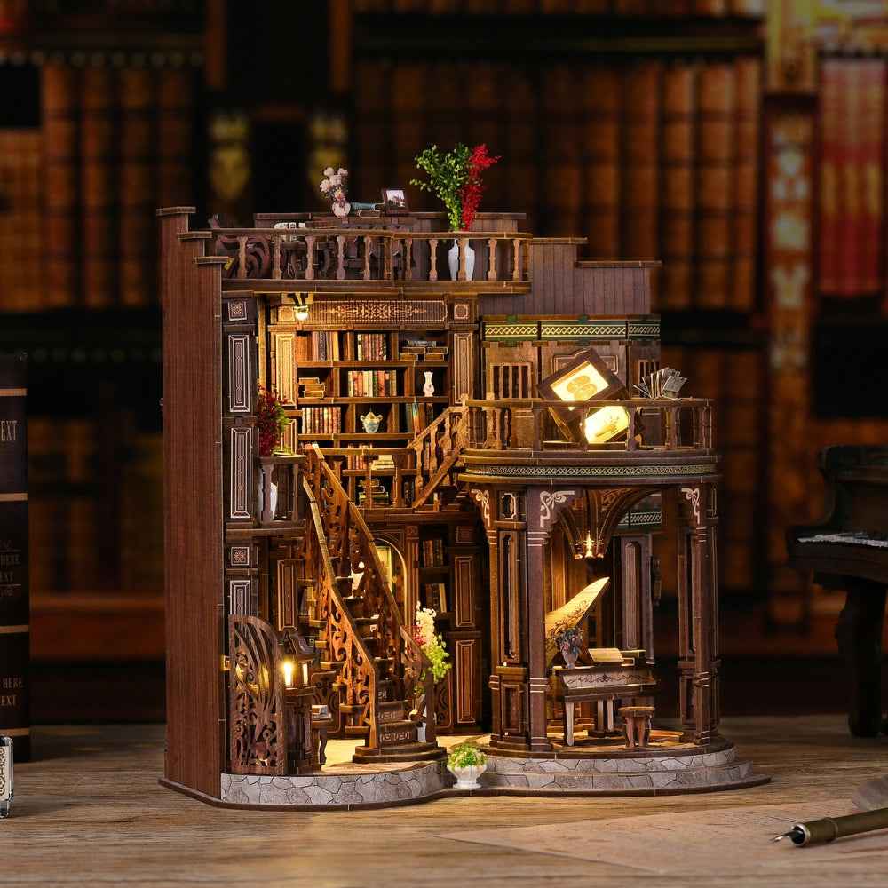 Dreamy Book Hall DIY Mini House Kit | DIY Miniature Kit