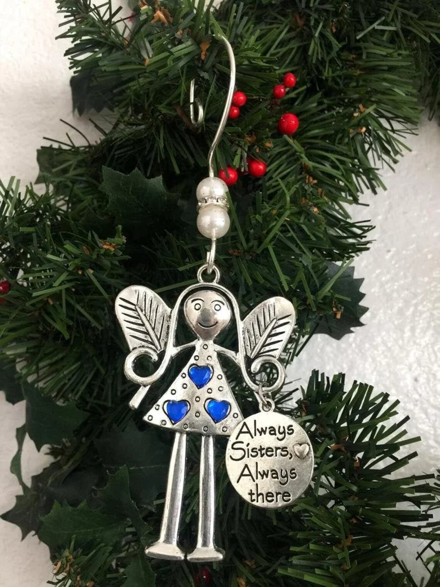 Crazy beautiful friends forever - Angel ornament Christmas gift