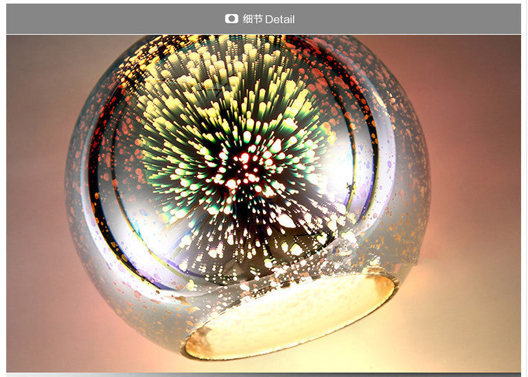 Fireworks Sphere – Silver – No Light Included - Dia 25cm