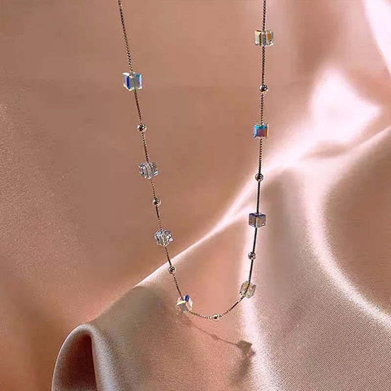 Niche Design Crystal Bead Necklace