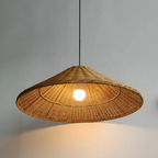 Scandinavian LED Pendant Lamp Made of Bamboo