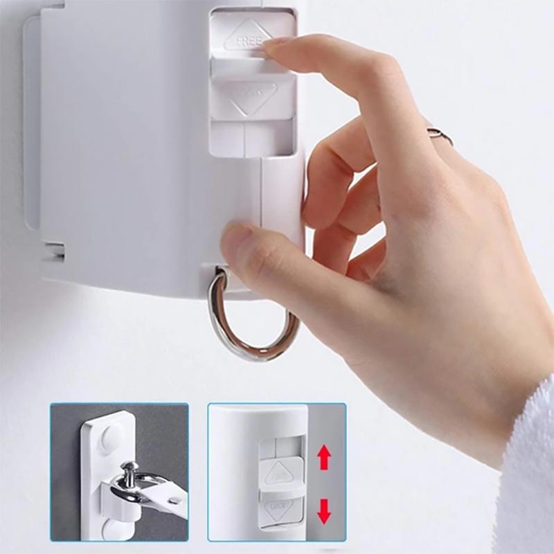 Glue-Free Indoor Invisible Clothesline