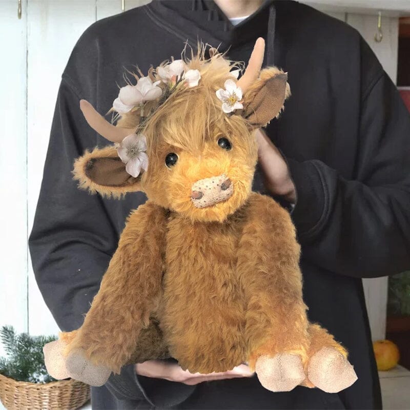 Highland Cattle flower-bearing