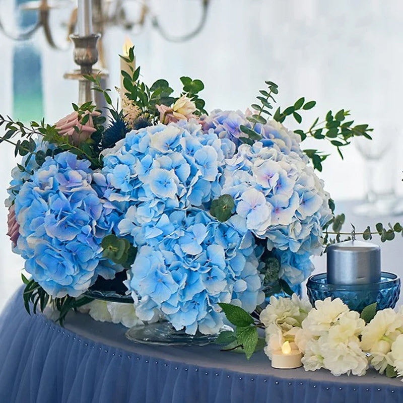 Artificial Hydrangea Flowers Outdoors