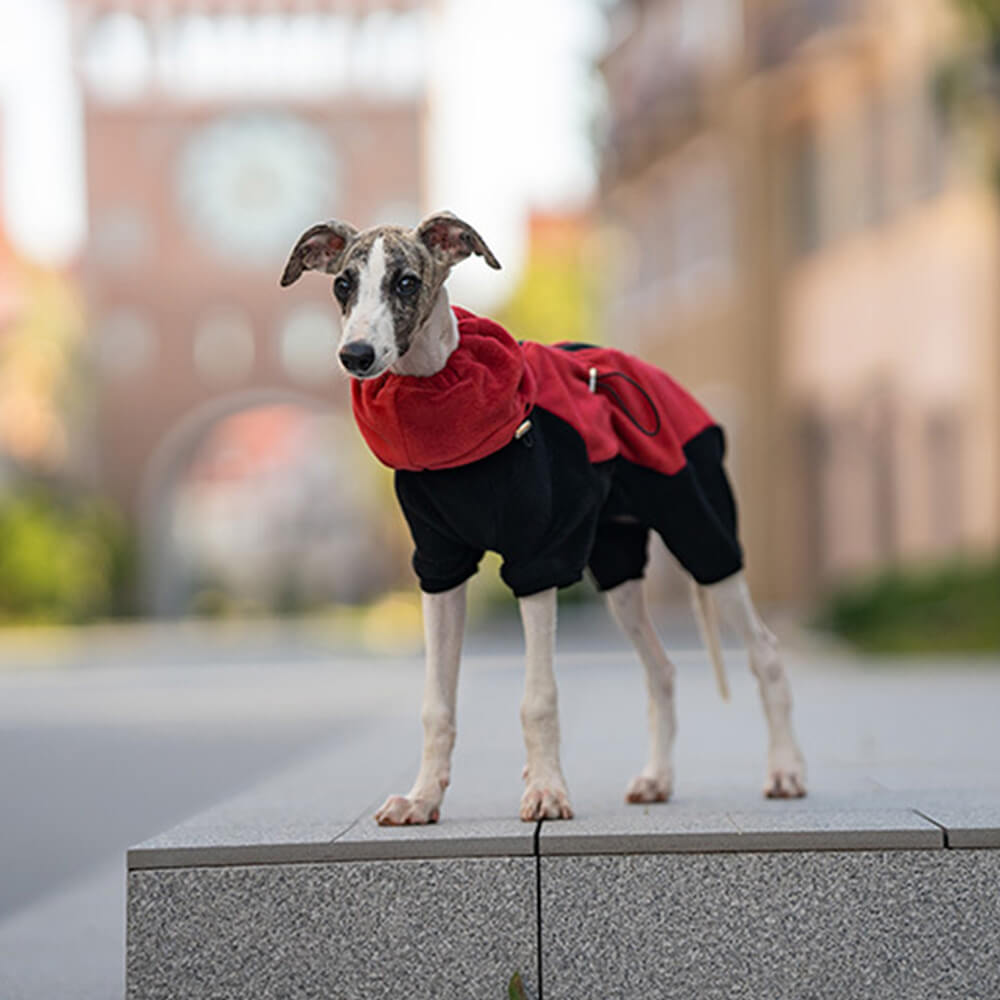 Full Protection Polar Fleece Dog Overall with Removable Collar