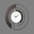 Quiet geometric wall clock with peaceful run for tranquil spaces