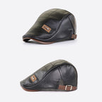 New trendy leather beret