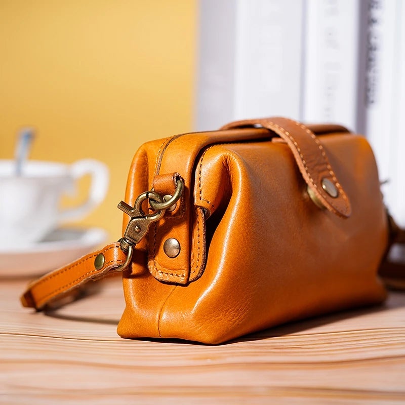Vintage handmade leather bag