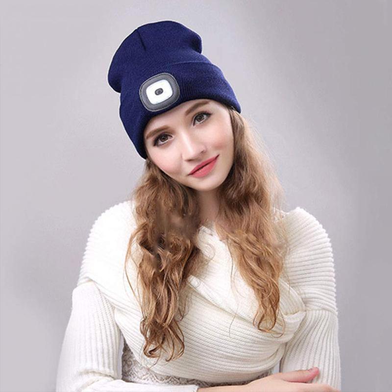 LED Knit Winter Beanie Hat