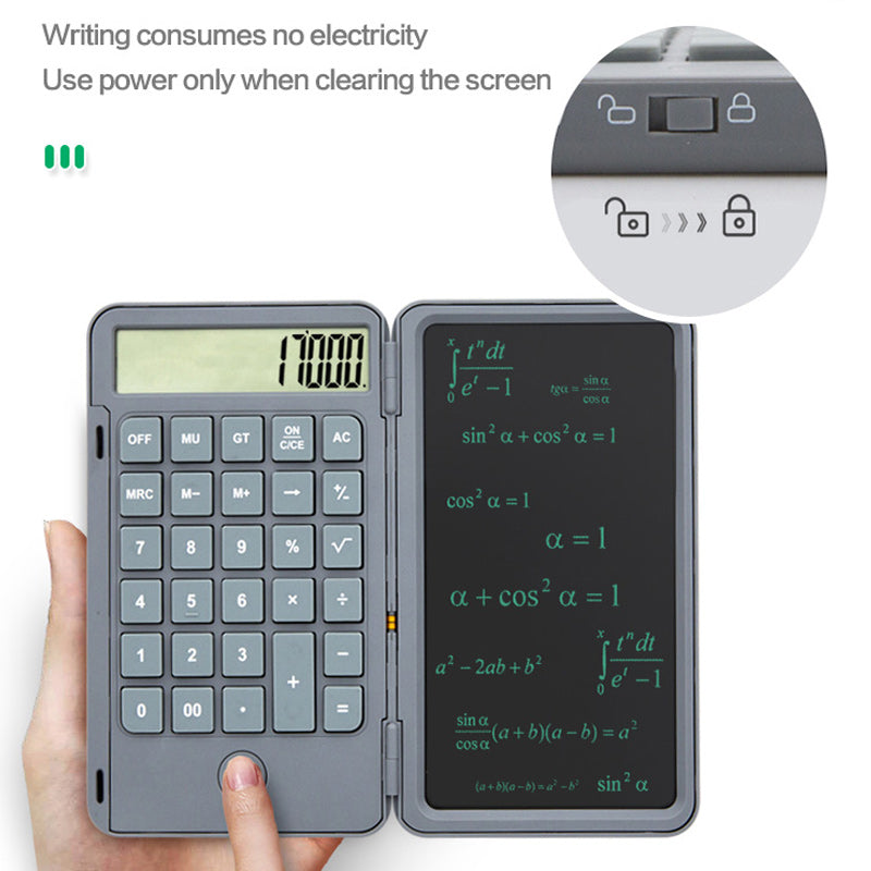 Folding Handwritten Calculator