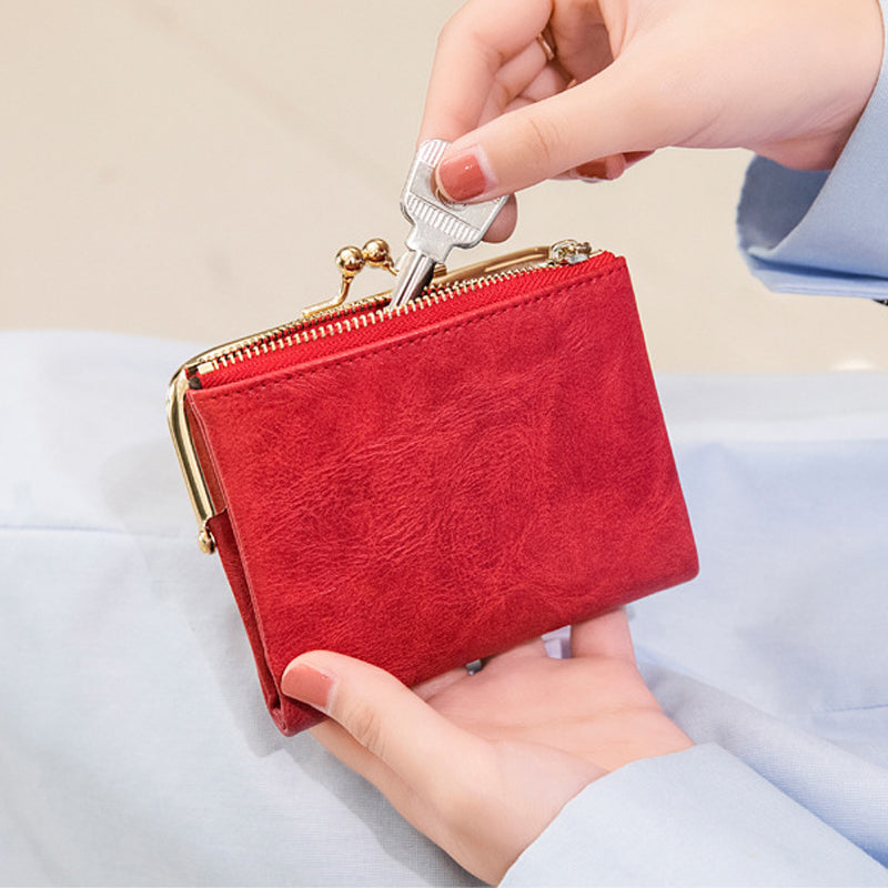 Mini Fashion Women's Square Short Wallet