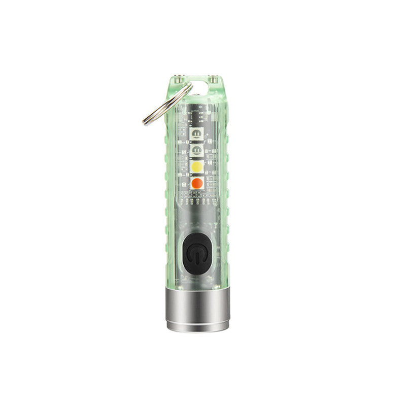 Mini flashlight with keychain