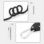Windproof rope for adjusting the pulley