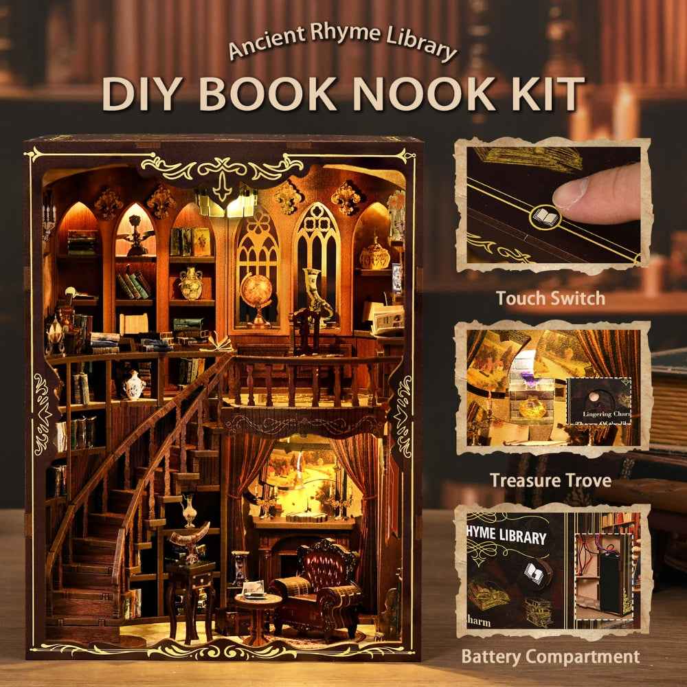 Ancient Rhyme Library DIY Book Nook Kit
