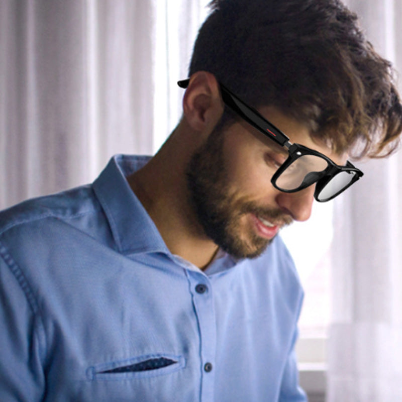 Wireless Headphones Anti-Blue Light Glasses