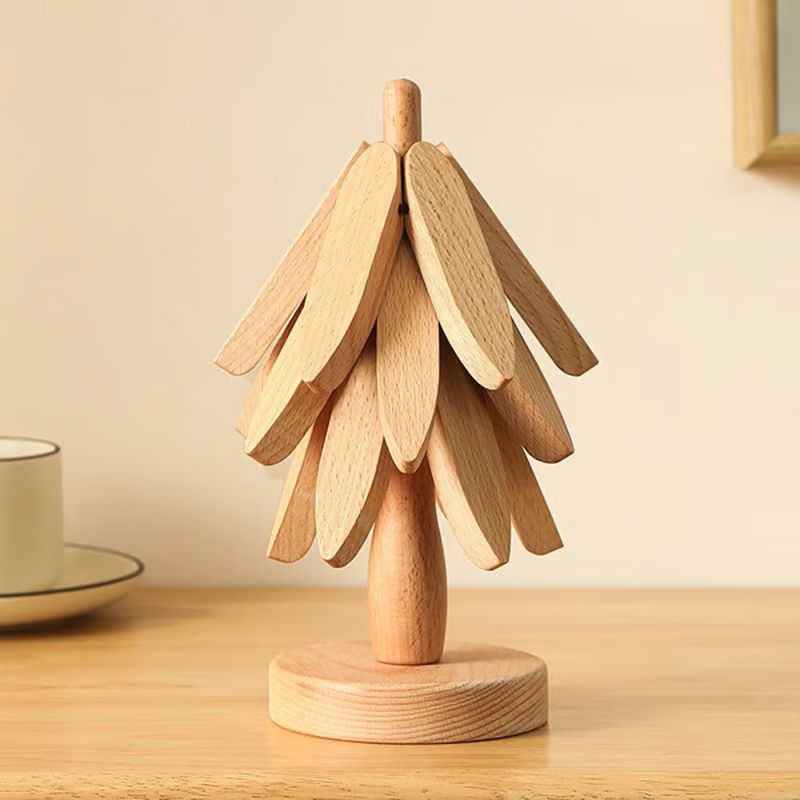 High quality heat resistant natural wood placemats and coasters