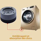 Non-slip and sound-absorbing washing machine feet