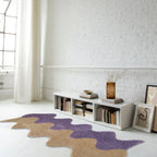 Abstract Color Block Rug made of Cotton-Polyester