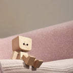 Wooden puppet ornaments with changing expressions