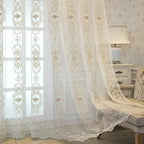 Elyvia Embroidered Classic Sheer Lace Curtain