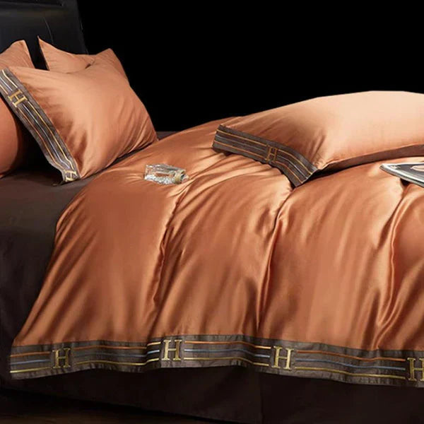 Luxury Satin Cotton Duvet Cover Set for Bedroom