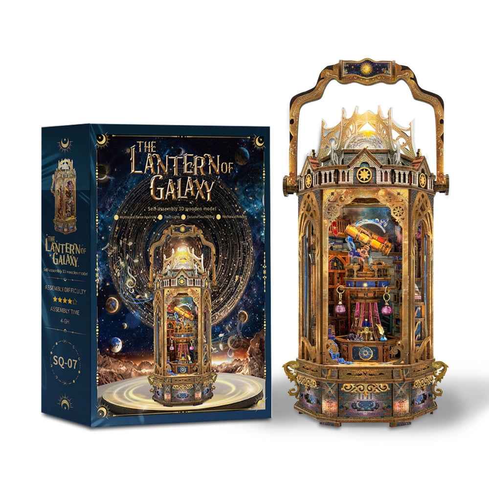 The Lantern of Galaxy DIY Book Nook Kit
