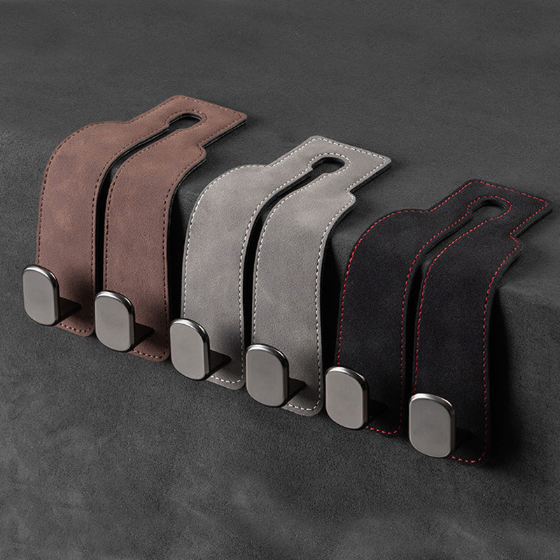 Car seat back double hook