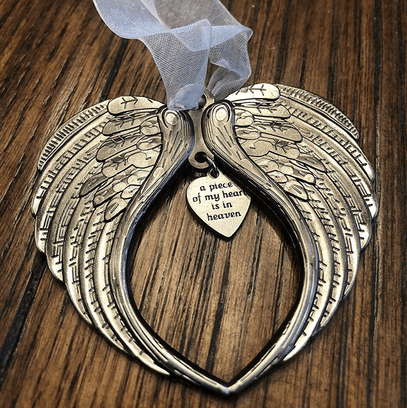 🎄Christmas Tree Memorial Ornaments Angel Wings Bell Hangings Hanging Decoration