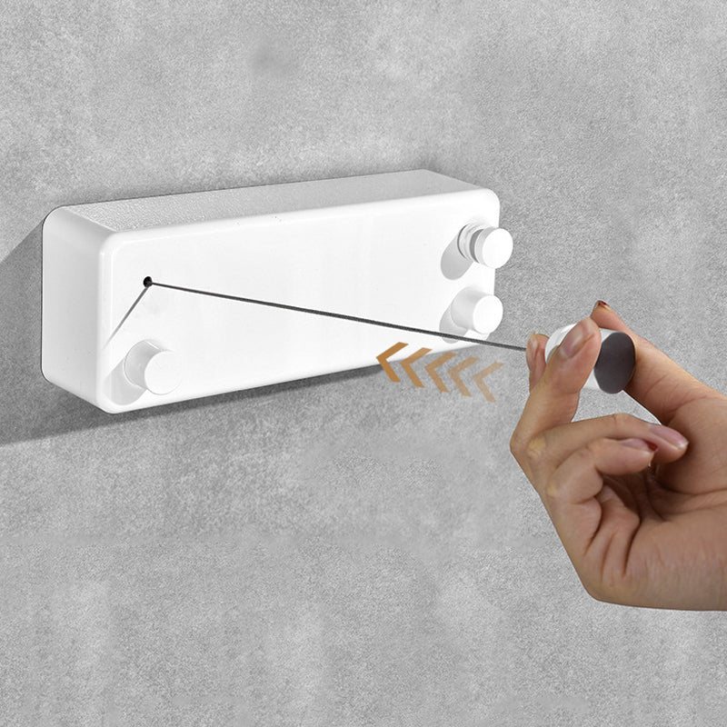 Retractable clothesline for indoors/outdoors