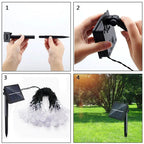 Water Drop Solar String Lights