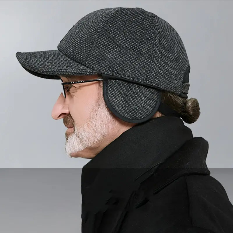 Winter baseball cap with ear protectors