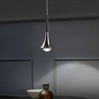 LumiDrop Nordic Design Pendant Light | Drop Shape | Elegant LED Light for Dining Room & Living Room | In Black, Gold & Chrome