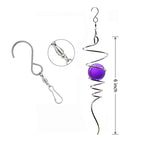 Spiral Crystal Ball Pendant