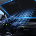 Foldable car windshield sunshade
