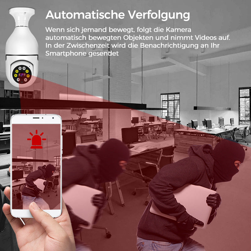 Wireless WiFi Surveillance Camera with Bulb