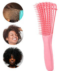Detangling brush for curly hair